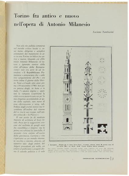 Torino Fra Antico E Nuovo Nell'opera Di Antonio Milanesio. (Stralcio) - Luciano Tamburini - copertina