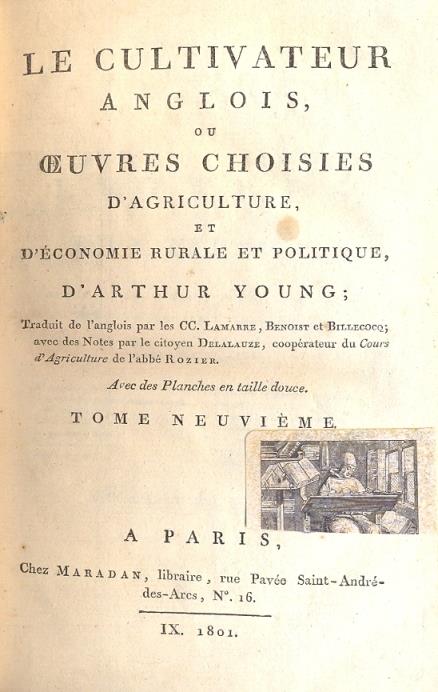 Le cultivateur anglois, ou oeuvres choisies d'agriculture, et d'economie rurale et politique - Arthur Young - copertina