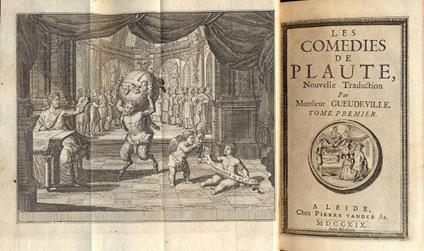 Les comedies. Nouvelle Traduction par Mons. Gueudeville. Divisées en dix tomes - copertina