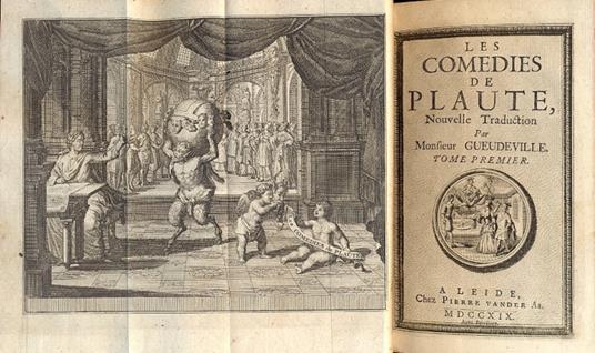 Les comedies. Nouvelle Traduction par Mons. Gueudeville. Divisées en dix tomes - copertina
