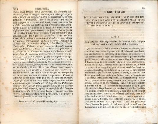 Dell'uso e dei pregi della lingua italiana. Libri tre. Con giunta degli opuscoli - copertina