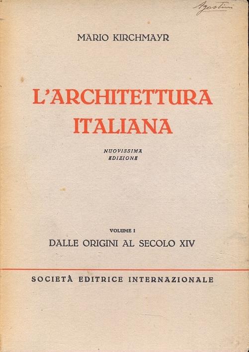 L' architettura italiana - Mario Kirchmayr - copertina