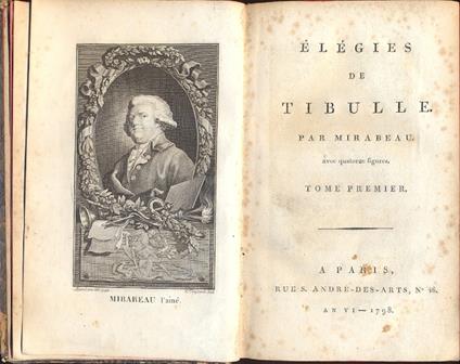 Elegies de Tibulle - copertina