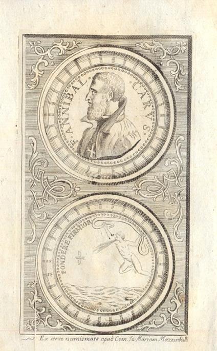 Delle lettere familiari. Colla vita dell'autore scritta da Antonfederigo Seghezzi, e da lui riveduta ed ampliata. Impressione novissima esattamente corretta, ed arricchita di trenta lettere di negozj del medesimo autore, con altre illustrazioni - Annibal Caro - copertina