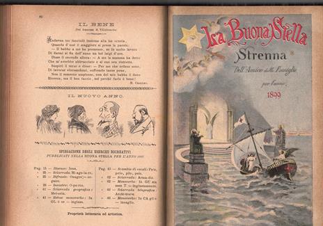 La buona stella. Strenna dell'amico delle famiglie per l'anno 1897, 1898, 1899 e 1900 - copertina