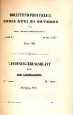 Bollettino Provinciale degli Atti di Governo per la Lombardia