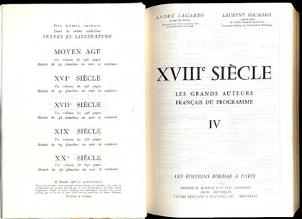 Les grands autreurs francais du programme - copertina
