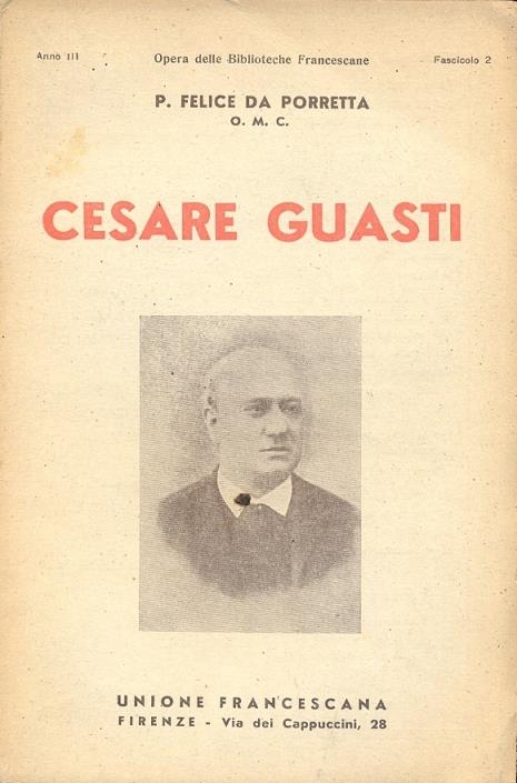 Cesare Guasti. Opera delle Biblioteche Francescane - Fascicolo 2 - copertina