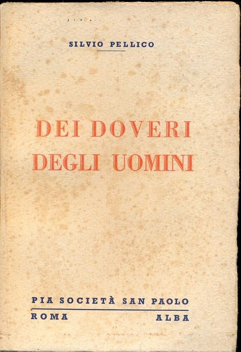 Dei doveri degli uomini - Silvio Pellico - copertina