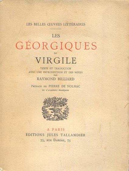 Les Georgiques di Virgile - copertina