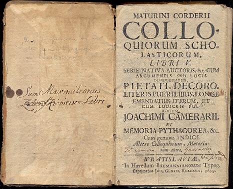 Colloquiorum scholasticorum, libri V - copertina