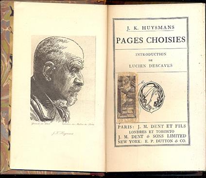 Pages choises. Introduction de Lucien Descaves - copertina