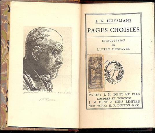 Pages choises. Introduction de Lucien Descaves - copertina
