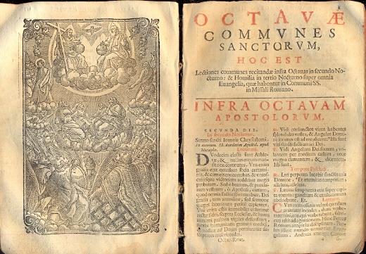Octavae Festorum hoc est lectiones secundi & tertij Nocturni singuiis diebus recitande infra Octauas Festorum, praesertim Patronorum locorum, & Titularium Ecclesiarum, quae iuxta Rubricas Breviarij Romani celebrari debent - copertina
