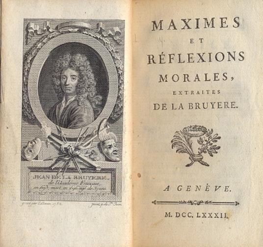 Maximes et reflexions morales - copertina