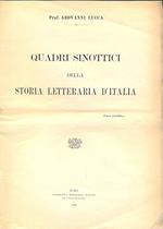 Quadri sinottici della storia letteraria d'Italia