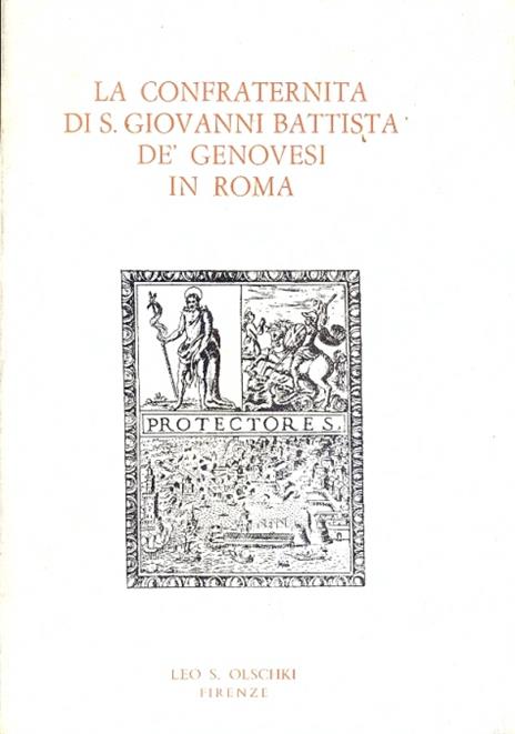 La confraternita di S.Giovanni Battista De Genovesi in Roma (Inventario dell'archivio) - copertina