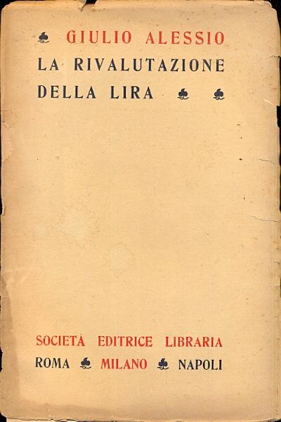 La rivalutazione della lira - copertina