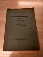 Un observatoire astronomique a Rome au temps d'Hadrien. Conference faite a l'academie des Arcades le 22 mars 1914