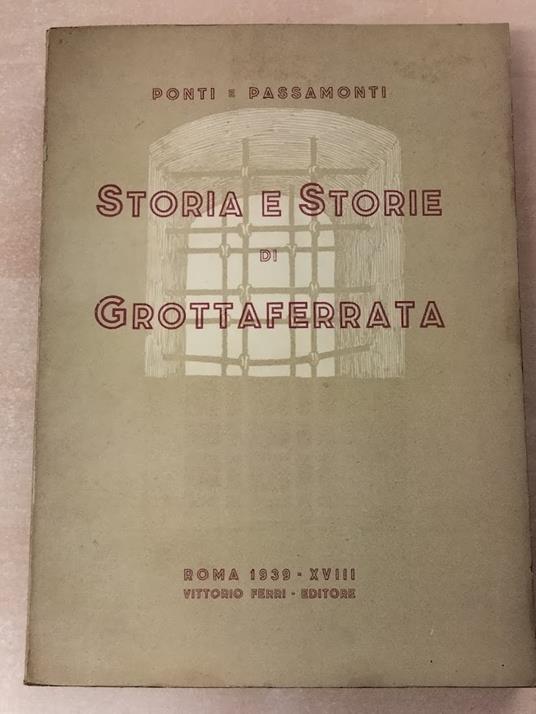 Storia e storie di Grottaferrata - copertina