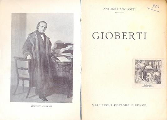 Gioberti (Collana Storica n. IV) - Antonio Anzilotti - copertina