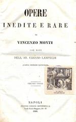 Opere inedite e rare. Con note dell'Ab. Urbano Lampredi