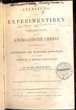 Anleitung zum experimentiren bei vorlesungen uber anorganische chemie