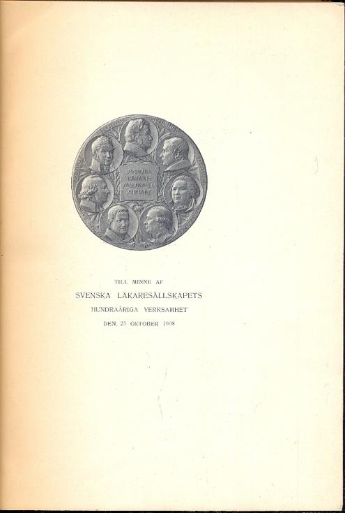 Svenska Lakaresallskapets. Historia 1808 - 1908 - copertina