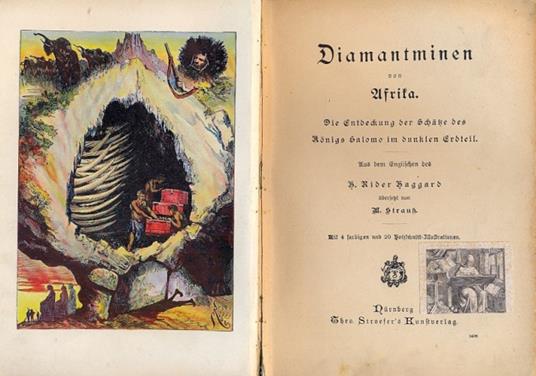 Diamantminen von Afrika. Die entdeckung der schatze des konigs Salomo im dunklen Erdteil - Henry Rider Haggard - copertina