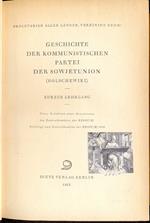 Geschichte Der Kommunistischen Partei Der Sowjetunion (Bolschewiki)