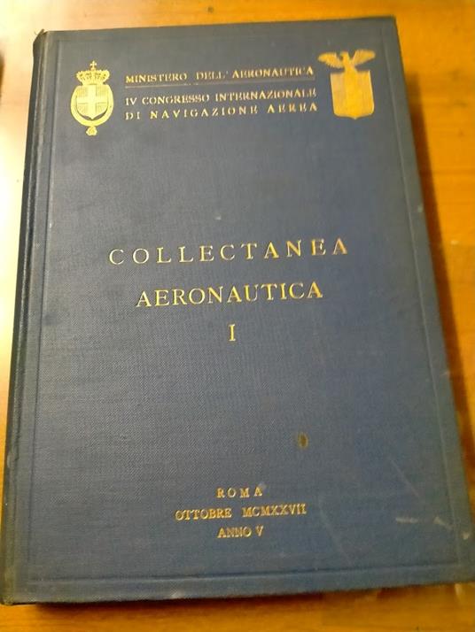 Collectanea aeronautica. Vol. I - copertina