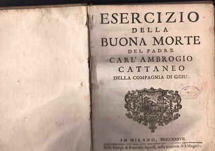 Esercizio della buona morte - copertina