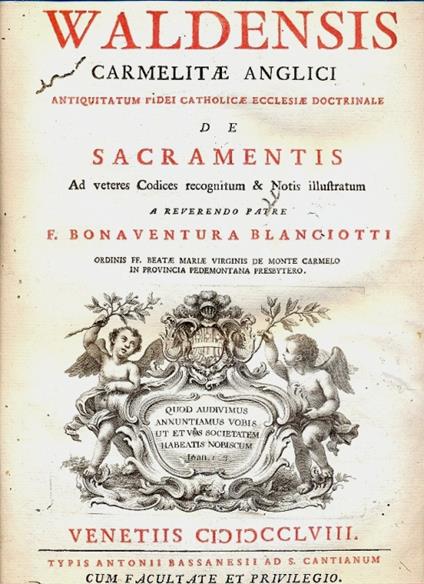 De Sacramentis ad veteres Codices recognitum & Notis illustratum - copertina