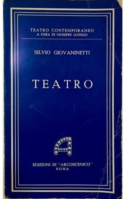 Teatro Volume secondo - copertina