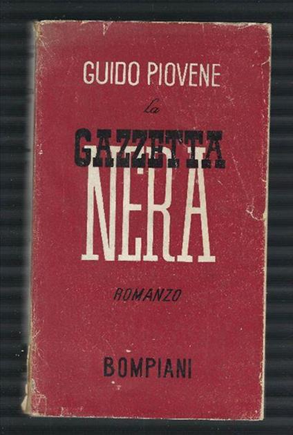 La Gazzetta Nera - Guido Piovene - copertina