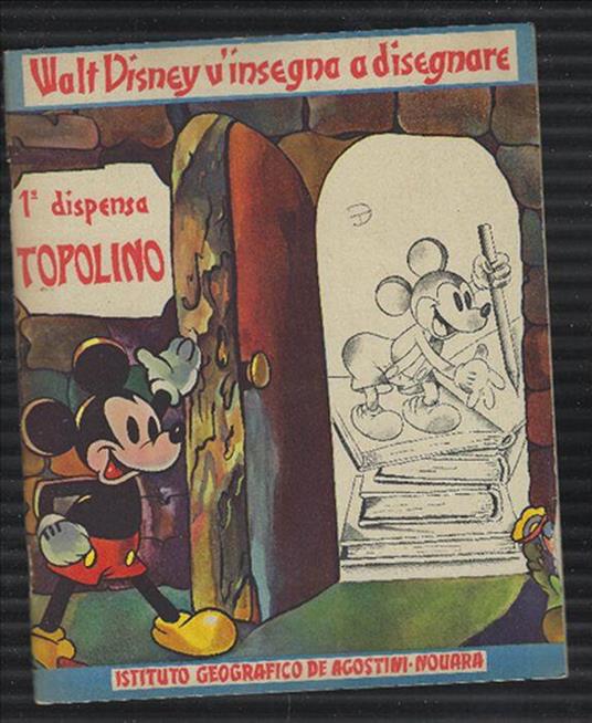 Walt Disney V'insegna A Disegnare 1° Dispensa - Topolino - Walt Disney - copertina