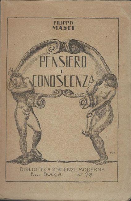 Pensiero E Conoscenza - Filippo Masci - copertina