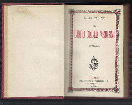 Il Libro Delle Vergini - Gabriele D’Annunzio - copertina