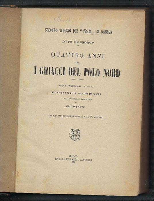 Quattro Anni Fra I Ghiacci Del Polo Nord - copertina