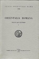 Orientalia Romana Essays And Lectures 1