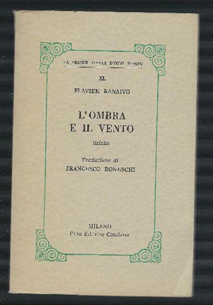 L' ombra E Il Vento - copertina