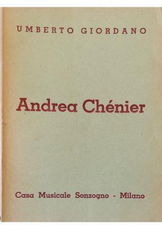 Andrae Chénier Dramma di ambiente storico in quattro quadri - copertina