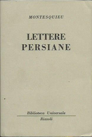 Lettere persiane - Charles L. de Montesquieu - copertina