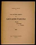Una lettera inedita di Giovanni Pascoli - Pasquale Vannucci - copertina