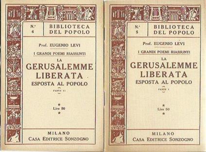 La Gerusalemme Liberata esposta al popolo (2 volumi) - Eugenio Levi - copertina