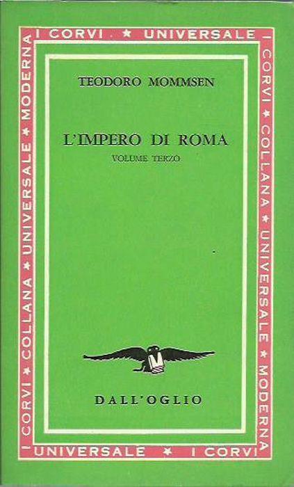 L' impero di Roma - volume 3 - Theodor Mommsen - copertina