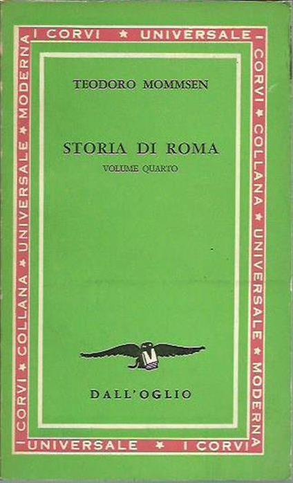Storia di Roma - volume 4 - Theodor Mommsen - copertina
