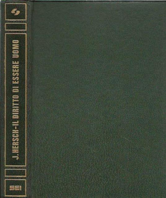 Il diritto di essere uomo - copertina