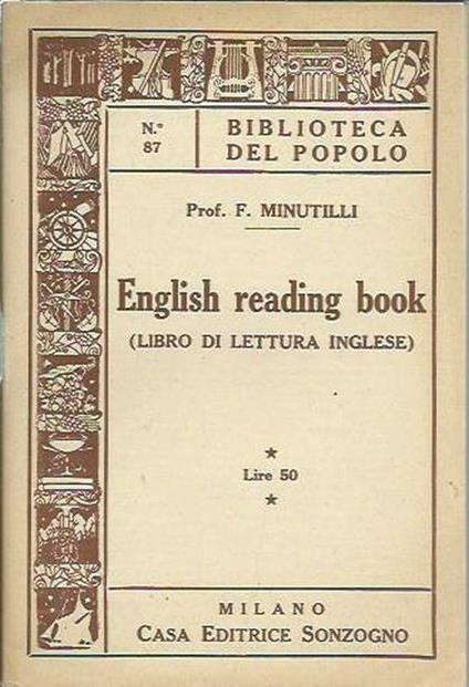 English reading book (Libro di lettura inglese) - F. Minutilli - copertina