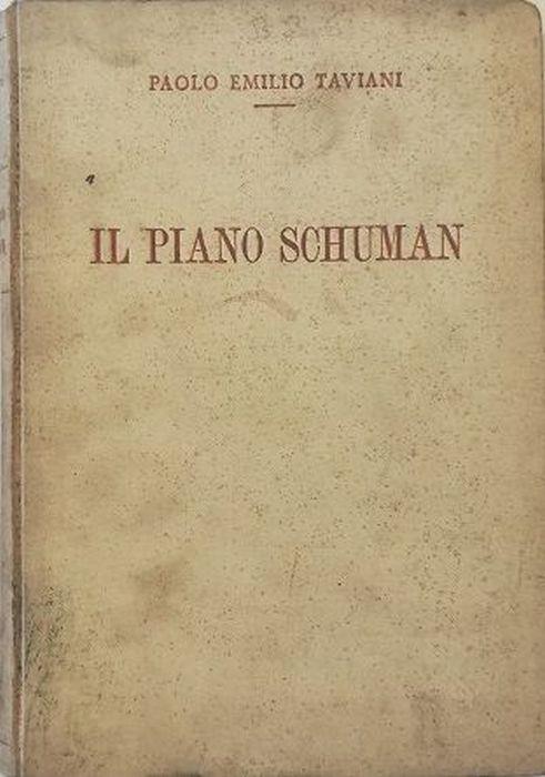 IL PIANO SCHUMAN - Paolo E. Taviani - copertina